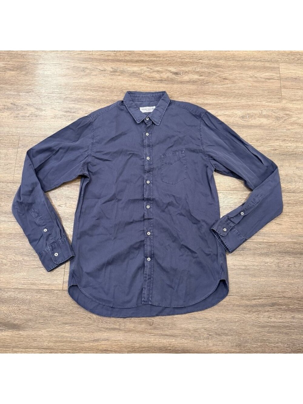 Officine Generale Button Up Shirt Mens Medium Blue Preppy Business